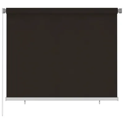 vidaXL Jaluzea tip rulou de exterior 185 (l) x 140 (î) cm, maro, HDPE
