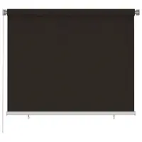vidaXL Jaluzea tip rulou de exterior 185 (l) x 140 (î) cm, maro, HDPE