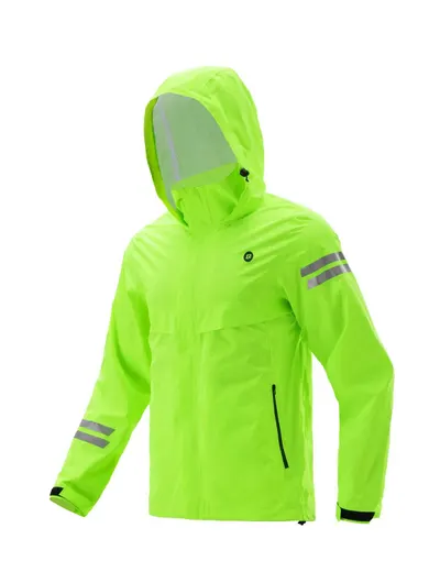Jachetă de ploaie pentru ciclism verde fluorescent ROCKBROS