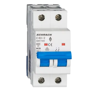 Intreruptor automat modular (MCB) AMPARO 6kA, C 63A, 2-poli