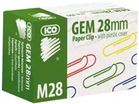 Clips de hartie color Ico - M28, 28 mm, 100 bucati
