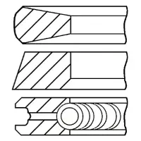 Set segmenti piston GOETZE ENGINE 08-135300-00