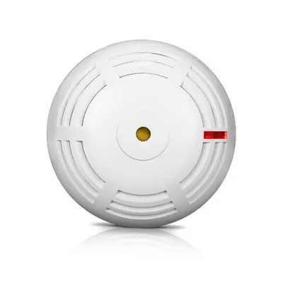 Detector de fum wireless cu sirena Satel MSD-350, RF 200 m, tamper, autonomie 3 ani