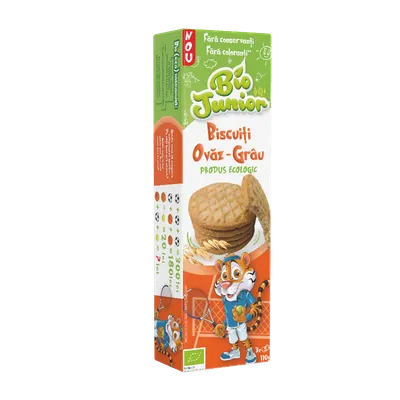 Biscuiti ovaz-grau Bio, 110g, Bio Junior