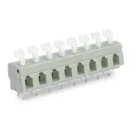 PCB terminal block; push-button; 2.5 mm²; Pin spacing 7.5/7.62 mm; 8-pole; CAGE CLAMP®; commoning option; 2,50 mm²; gray