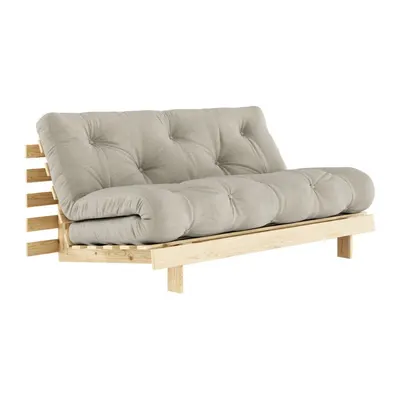 Canapea grej extensibilă cu tapițerie din in 160 cm Roots – Karup Design