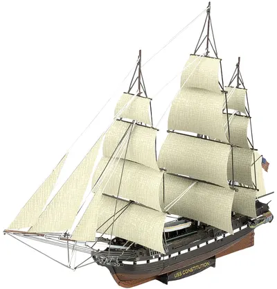 Model metalic de asamblat Metal Earth: Premium Series - USS Constitution