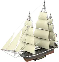 Model metalic de asamblat Metal Earth: Premium Series - USS Constitution