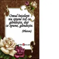 Card magnetic laminat (model 19) - Omul intelept nu spune tot ce gandeste, dar ce spune, gandeste (Platon)