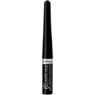 Tus de ochi lichid Glam'Eyes Professional 001 Black Glamour, 3.5ml, Rimmel London