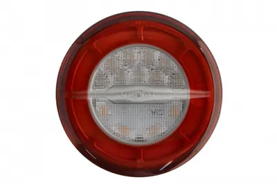 Stop spate stanga dreapta (LED, 24V, cu intermitent, cu stop, lumina de parcare, fara proiector, conector: 2x SuperSeal 2PIN AMP MCP 4PIN, cu un rezistor de sarcina indicator, fi140x45mm) potrivit SCH