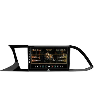 Navigatie Seat Leon 3 (2014-2020), Android, A-Octacore 4GB RAM + 64GB ROM, 9 Inch - AD-BGA9004+AD-BGRKIT047