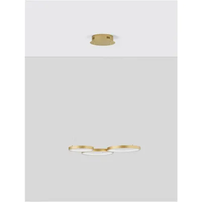 Lampa suspendata MAGNUS Alama aurie Aluminiun MAGNUS & Silicon LED 28 Wat 230V 1900Lm 3000K IP20