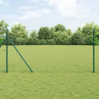 vidaXL Fixare pentru gard hexagonal 100 x 1,5 m Oțel cu strat de PVC