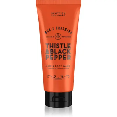 Scottish Fine Soaps Thistle & Black Pepper gel de duș pentru barbati 200 ml