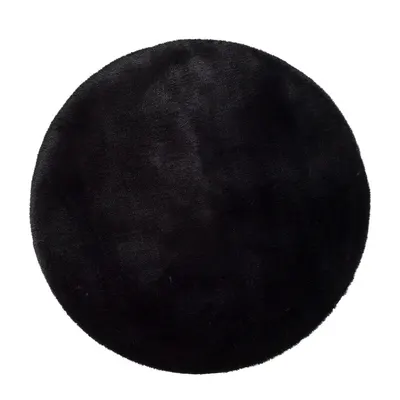 Covor Universal Fox Liso, ø 120 cm, negru