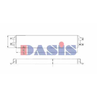 Radiator ulei, ulei motor AKS DASIS 136009N
