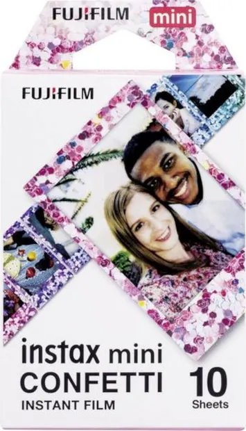 Hârtie foto Fujifilm - Confetti, Instax mini, 10 buc