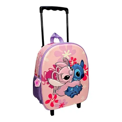 Troler 3D, 32x26x11cm, bretele ajustabile si intarite, Happy, Stitch, Disney