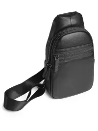 Geanta pentru barbati, 9138, piele naturala, Neagra