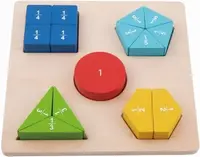 Puzzle educativ din lemn Tooky Toy - numere 3D