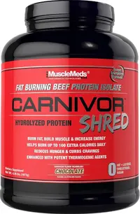 Carnivor Shred Fat Burning Beef Protein, ciocolată, 1977 g, Muscle Meds