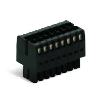 1-conductor female connector, 2-row; 100% protected against mismating; direct marking; 1.5 mm²; Pin spacing 3.5 mm; 12-pole; 1,50 mm²; black