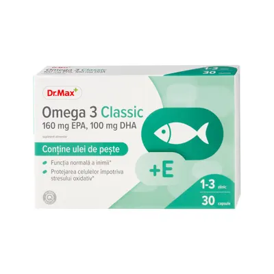 Dr. Max Omega 3 Classic, 30 comprimate moi
