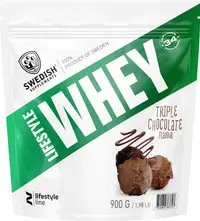 Lifestyle Whey, ciocolată triplă, 900 g, Swedish Supplements