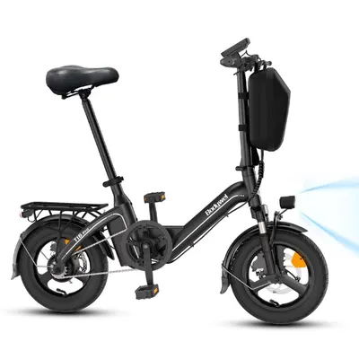 T16PRO-HJ bicicletă electrică urbană adulți, baterie 36V 10Ah și roți de 14 inci