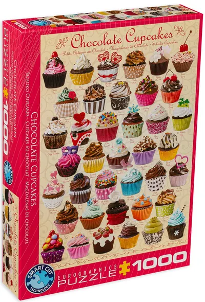 Puzzle Eurographics din 1000 de piese - Prajituri de ciocolata