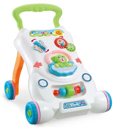 Raya Toys Premergător de împins - Cu centru de activități, muzical