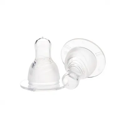 Set 2 tetine silicon super fin Minut Baby 0+