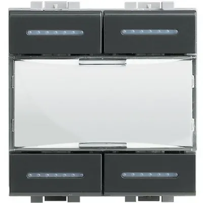 Comanda 4 scenarii LiVinglight MyHOME BUS - aluminiu