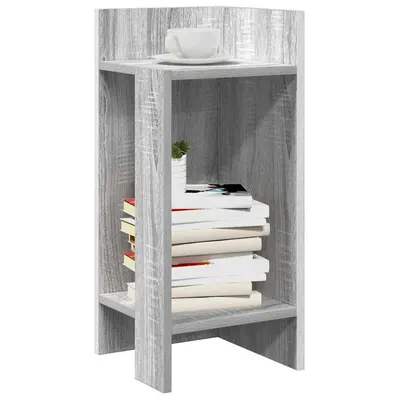 vidaXL Masă laterală cu poliță gri Sonoma 25,5x27x60 cm