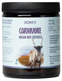 Carnivore Organ Mix, complex liofilizat, 120 capsule, Biomed