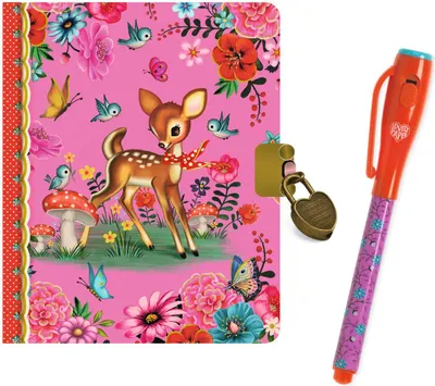 Jurnal secret cu stilou magic Djeco - Fiona