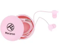 Căști cu microfon Tellur Macaron - roze