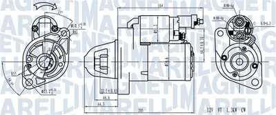 Electromotor (12V, 1,7kW) potrivit ACURA TSX; HONDA ACCORD VII 2.0 2.4 09.02-12.08