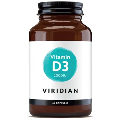 Vitamina D3 2000UI, 60 capsule, Viridian