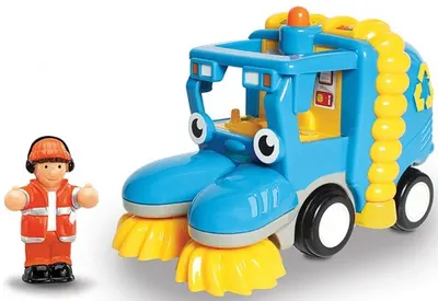 Jucarie pentru copii WOW Toys - Camion de curatat strada