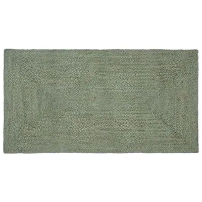 vidaXL Covor de zonă Verde măsliniu 80 x 150 cm Iută