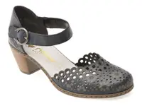 Pantofi RIEKER bleumarin, 40902, din piele naturala