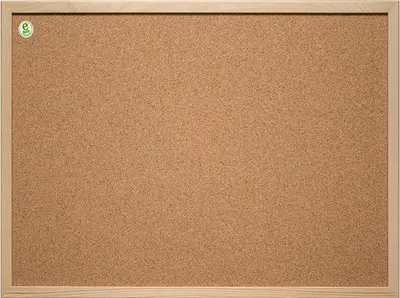 Tablă de pluta cu ramă din lemn 2x3 - 30 x 45 cm