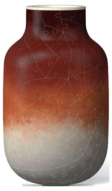 Puzzle 3D Ravensburger din 162 piese - Vază cu gradient în roșu cărămiziu