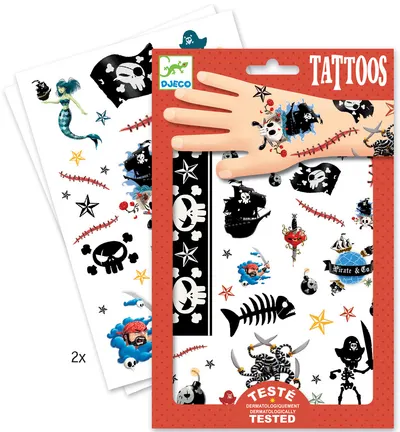 Tatuaje pentru copii Djeco - Pirati