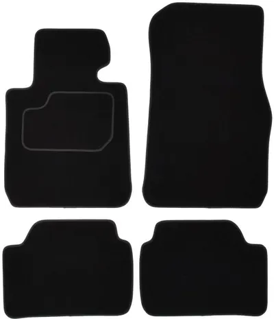 Covorase auto (set, velur, 4 bucati, culoare negru) BMW Seria 1 (F20) intre 2011-2019