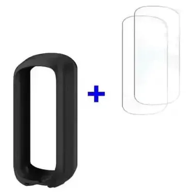 Husă silicon + ecran sticlă securizată pentru Garmin Edge Explore 2