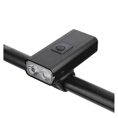 Far Aliaj Aluminiu 2 LED-uri, 6 moduri luminare, reincarcabil USB, negru
