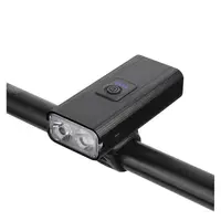Far Aliaj Aluminiu 2 LED-uri, 6 moduri luminare, reincarcabil USB, negru